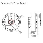 Tarot Martin TL50M10 5010 130KV 12S Brushless Motors Long Endurance RC Multi-rotor Hexacopter Octocopter Airplane Aircraft Drone